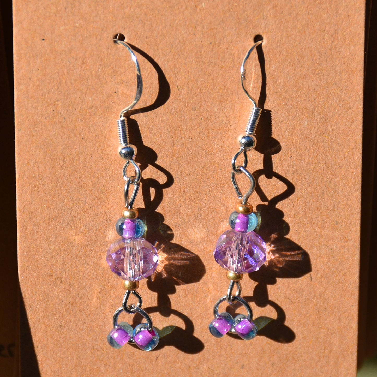 Dainty Purple Earrings