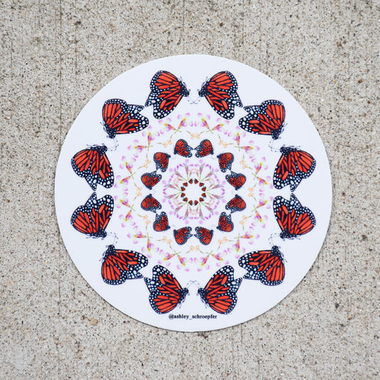 Butterfly Kaleidoscope Sticker