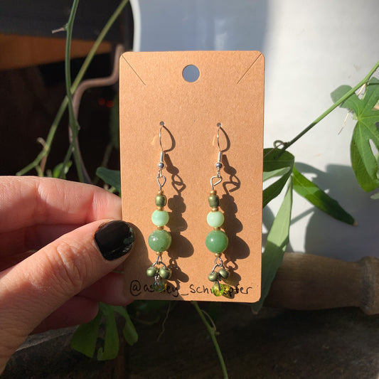 Jade Dangly Earrings
