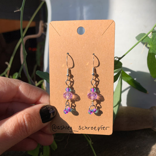 Dainty Purple Earrings